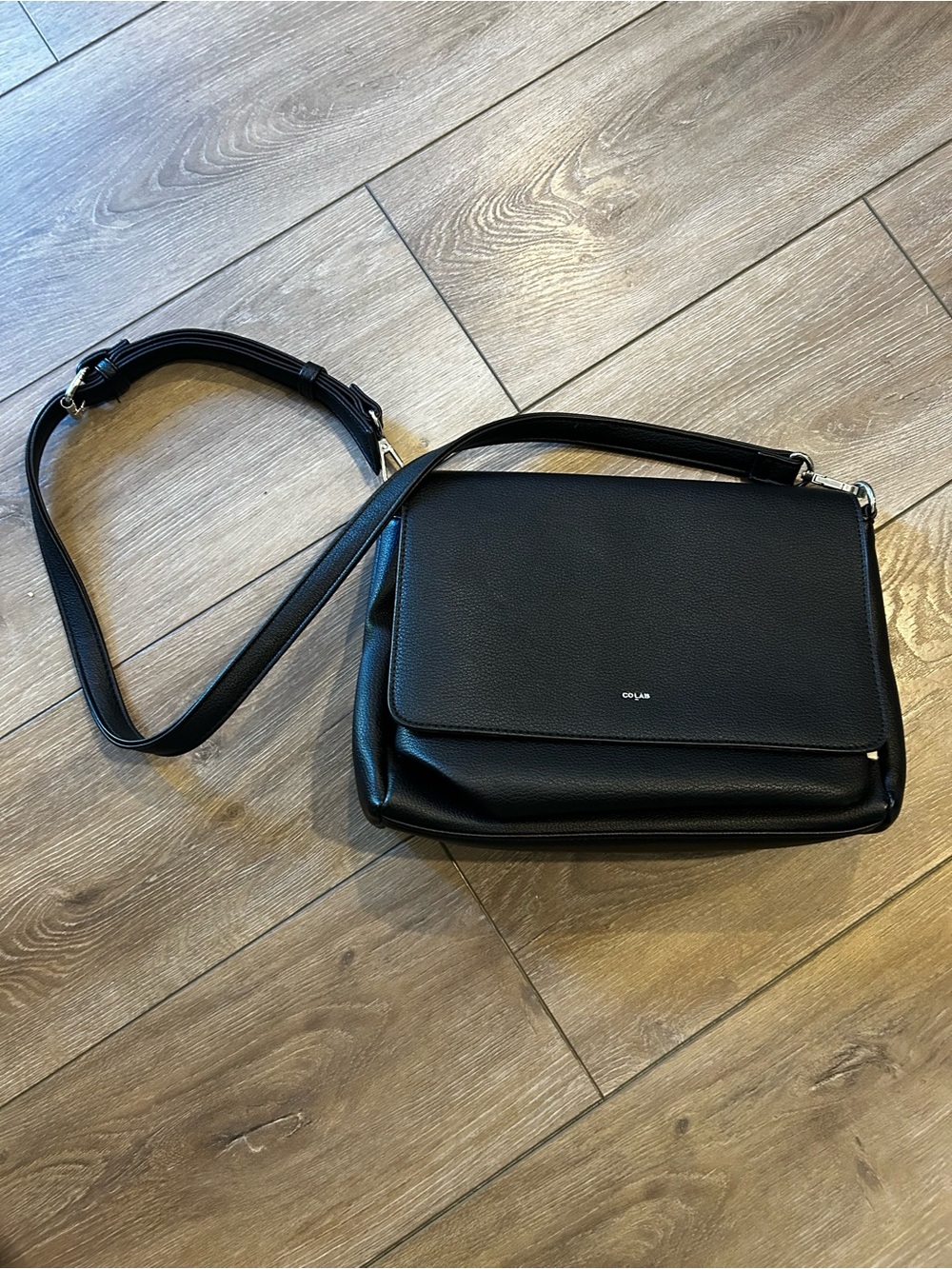 Minimalist Black Crossbody Shoulder Bag - COLAB